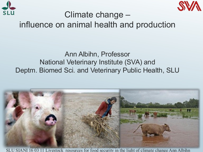 Climate change - influence on animal health and production - SIANI