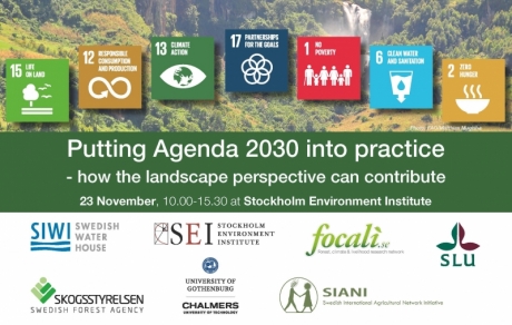 Flyer from the workshop "Putting Agenda 2030 into practice - how the landscape perspective can contribute"